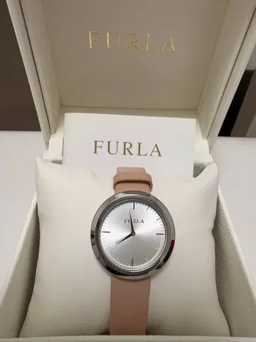 [ FURLA 훌라 ] 손목시계 핑크 가죽