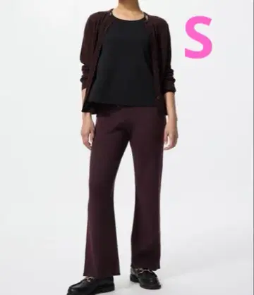 UNIQLO 워셔블 니트 리브 팬츠