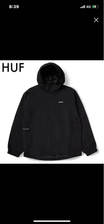[ 미착용 새상품 ] 택 포함 HUF SET SHELL JACKET