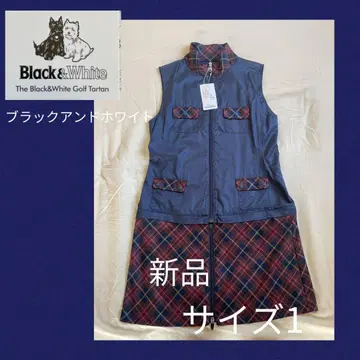 Black & White 골프웨어 여성용 베스트 사이즈 1 새상품