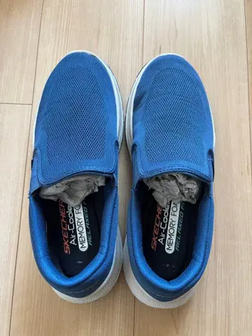 SKECHERS 메모리폼 네이비 스니커즈