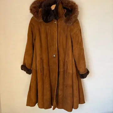 빈티지 80s 헨리 벤델 무스탕 코트