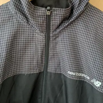 new balance 나일론 자켓 L 블랙/그레이 골프