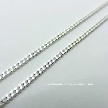 2면 컷 키헤이 체인 두께 1.1mm 전체 길이 50cm 실버 925
