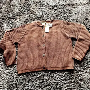 미사용 새상품 Eddie Bauer 여성 가디건 PS 사이즈 브라운