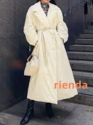 rienda 롱 코트 벨트 포함