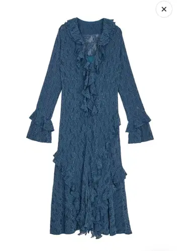 UND 2WAY CUT LACE FRILL DRESS