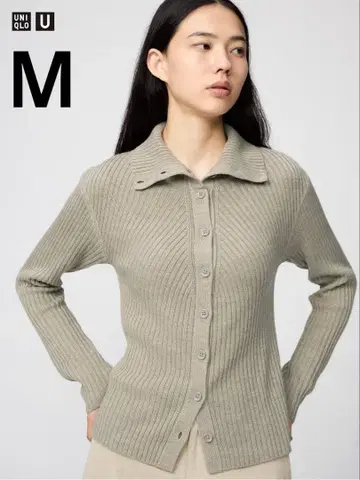 [ 시착만 한 상품 ] UNIQLO U 메리노 블렌드 하이넥 가디건