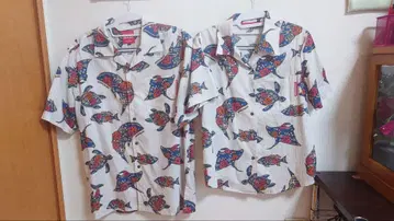 카리유시 의류 진베이 망고 하우스 패턴 2벌 세트 남성용 M 여성용 L