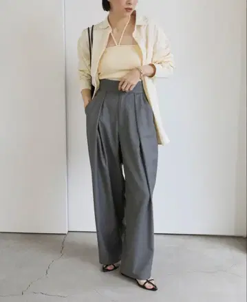 select MOCA 셀렉 모카 딥턱 와이드 팬츠