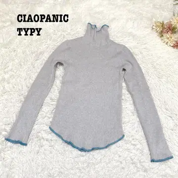 s.2070 [차오패닉 티피] 긴팔 니트 터틀넥 그레이 F