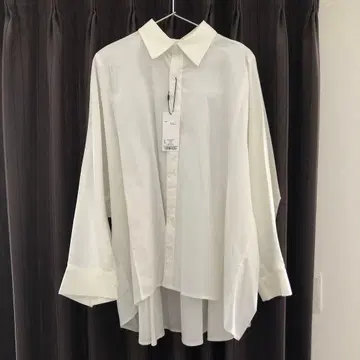 MOUSSY 화이트 긴팔 셔츠 슬릿