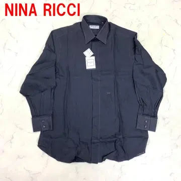 A7070 택 포함 새상품 니나리치 긴팔 셔츠 린넨 네이비 L