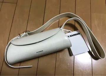 JIL SANDER 칸노로 미니 화이트 숄더백