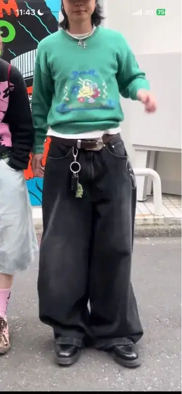 h&m 슈퍼 배기 32/30