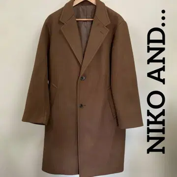 NIKO AND - 남성용 체스터 코트 브라운 SIZE 4 #3044