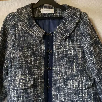 nesessaire 그레이 트위드 자켓