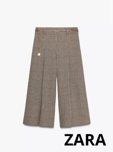 새상품급 ZARA 하운드투스 패턴 롱 버뮤다 XS