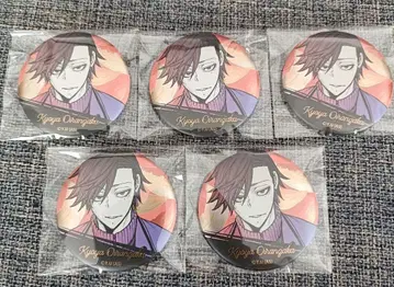 도겐 안키 메탈릭 캔뱃지 오이란자카 쿄야 5개