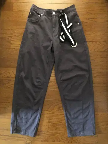 치노 팬츠 스트라이프 벨트 포함