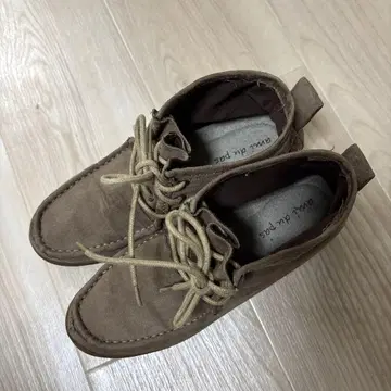 ami du pas 브라운 스웨이드 모카신