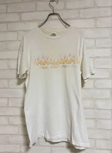 FRUIT OF THE LOOM 프레임 디자인 T셔츠 M 남성용