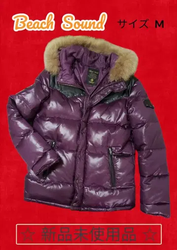 Beach Sound 보라색 다운 자켓 M 미사용 새상품