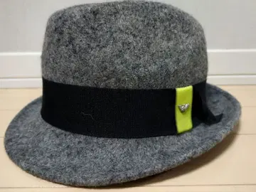 ARMANI JUNIOR 그레이 54cm 울 중절모