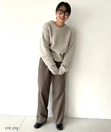 CANALJEAN RCW 코튼 드로우 스트링 스트레이트 팬츠