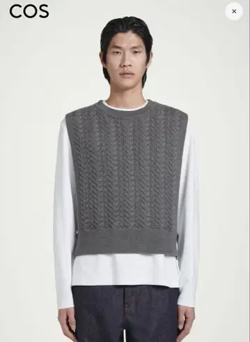 COS 케이블 니트 베스트