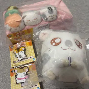 제일복권 햄타로 A상 D상 K상 세트 티슈 케이스 봉제 인형 새상품