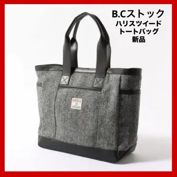 B.C 재고 해리스 트위드 토트백 새상품