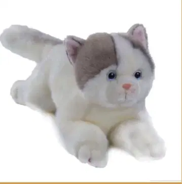 CU-MATE 고양이 봉제 인형 어수룩한 얼굴이 귀여운 고양이