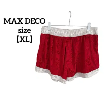 MAX DECO [ XL ] 빨간색 숏팬츠 산타클로스 크리스마스