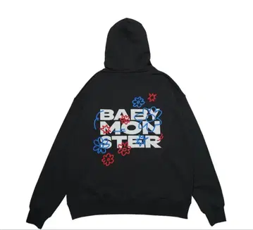 BABY MONSTER 후드 부착 맨투맨 차콜 XL