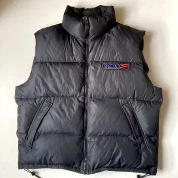 vintage SPEEDO black down vest