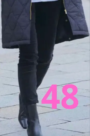 새상품 23구 데님 48사이즈 데님 팬츠 빅사이즈 워셔블 벨벳