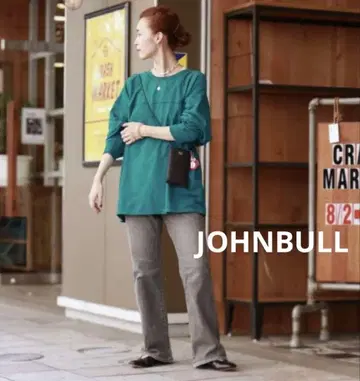 JOHNBULL 젬블 플레어 청바지 블랙 데님 팬츠 L