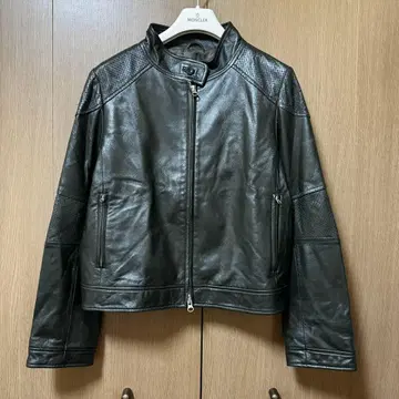 Jubien 가죽 자켓 천연 가죽 다크 그린 11호