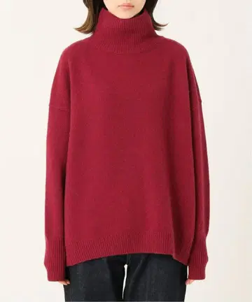 IENA 캐시미어 슈퍼 파인 메리노 하이넥 풀오버