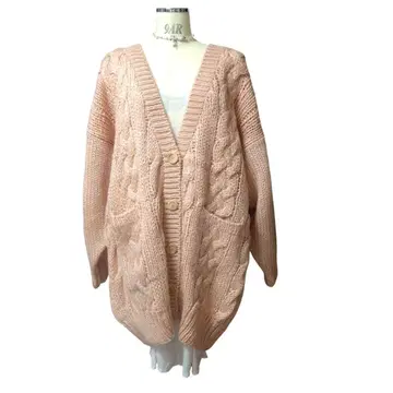 니트 롱 가디건 오버 사이즈 itimi rose mare