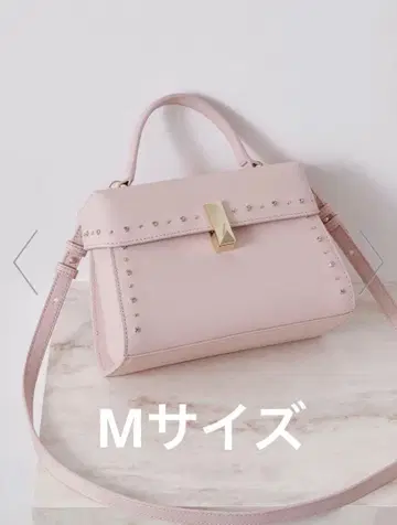 셀포드 비쥬 스터드 미니백 숄더백 핑크 M 사이즈