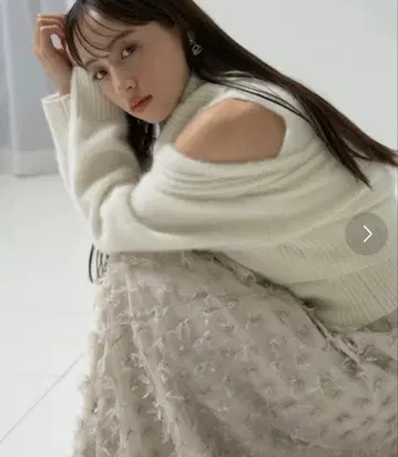 폭스 알파카 슬리브리스 풀오버 가디건 세트