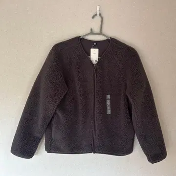 [UNIQLO] 보아 플리스 자켓 V넥 그레이 여성용 M