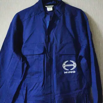 히노 자동차 HINO 작업복 긴팔 블루 L 사이즈