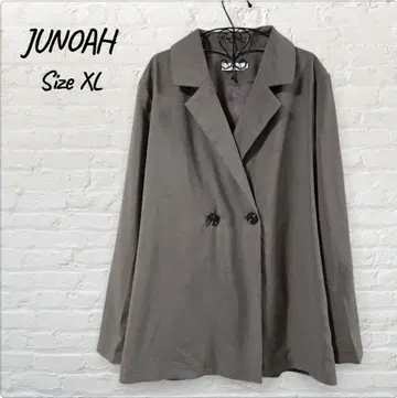 JUNOAH 주노아 얇은 소재 자켓 여성용 브라운 XL