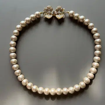 코튼 펄 목걸이