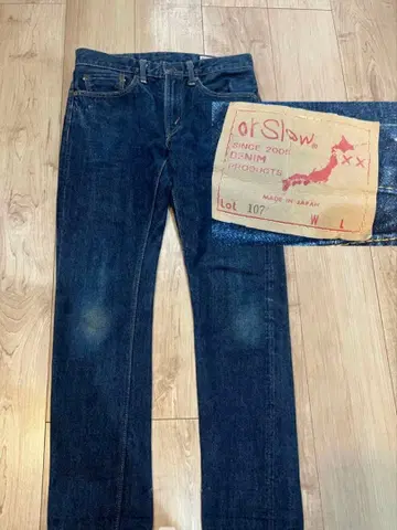 orslow 오어슬로우 데님 팬츠 107 인디고 청바지 일본제