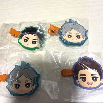 하이큐!! 앞머리 클립 Vol.2 스가와라 사와무라 토오호 세트