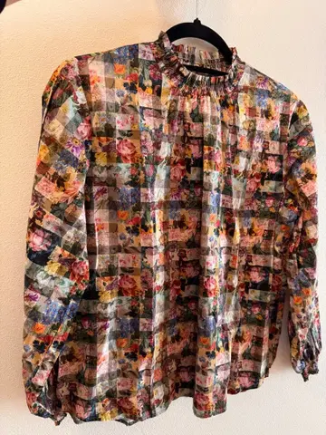 [매장 클리닝 완료] 리버티 셔츠 블라우스 스미노 일본제